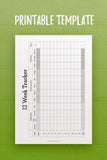 HF: 12 Week Tracker Template