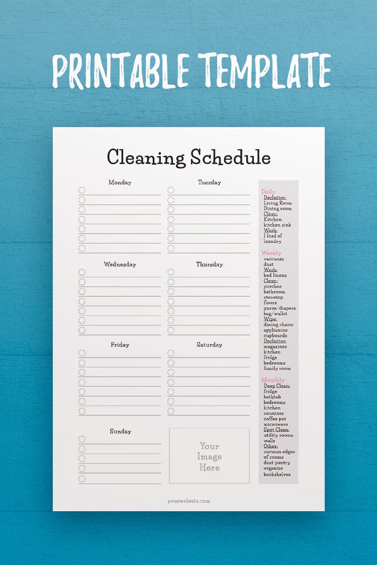 MOL: Cleaning Schedule Template mol-cleaning-schedule-template