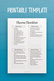 MOL: Chores Checklist Template