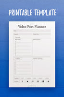 GP: Video Post Planner Template