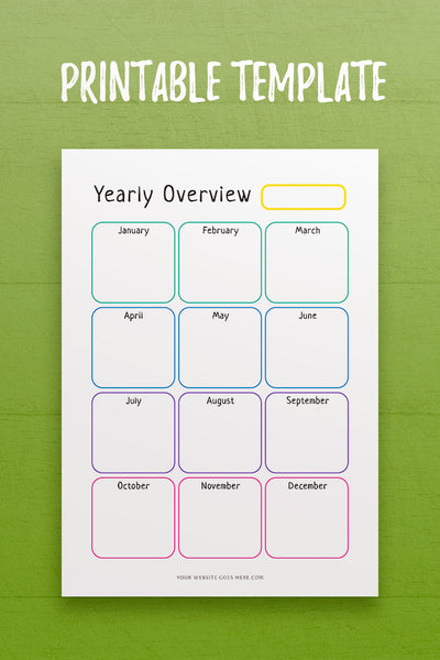 GS: Yearly Overview Template
