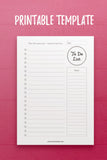 YY: To Do Lists Template