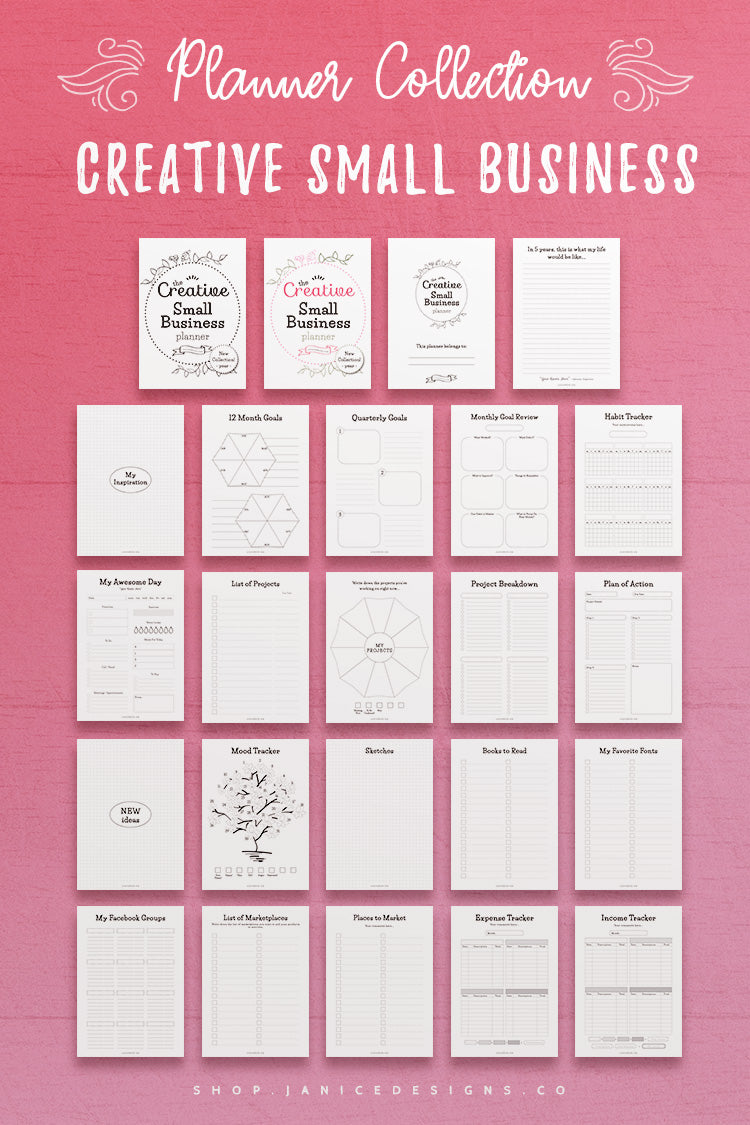My Bullet Journal Planner InDesign Templates Collection By Janice