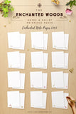 Enchanted Woods Note Pages and Bullet Journal Printable Pages