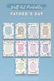 Whimsical Father's Day Quotes Wall Art