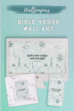 God is Our Refuge & Strength Wallpaper & Wall Art*