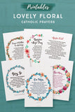 Lovely Floral Catholic Prayers