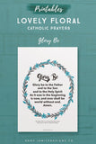 Lovely Floral Catholic Prayers
