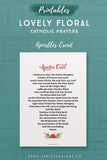 Lovely Floral Catholic Prayers