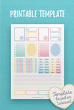 Macaroon Stickers Template
