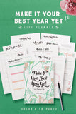 Bundle Offer: Make It Your Best Year Yet Life Planner 2.0 (60 Pages)