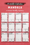 Undated Calendar: Mandala