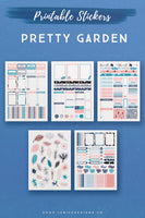 Pretty Garden Printable Stickers (188 Stickers)