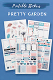 Pretty Garden Printable Stickers (188 Stickers)