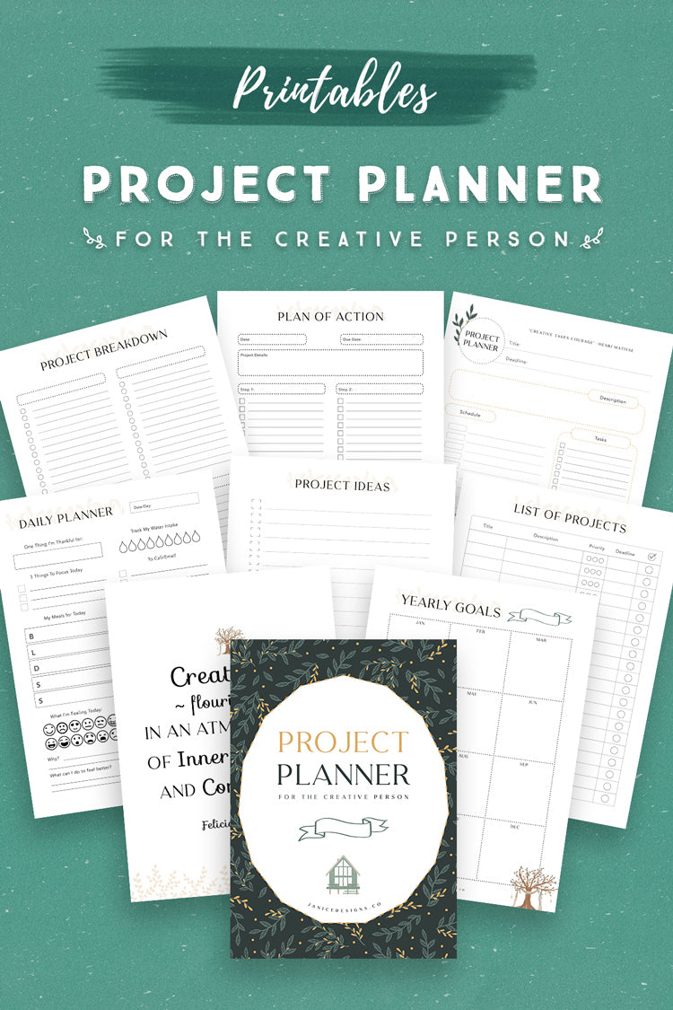 Project Planner for the Creative Person (16 Pages)