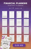 Financial Planning Printables (17 Pages)