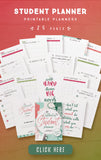 Outstanding Student Planner Printables (25 Pages)