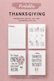 Whimsical Thanksgiving Printables*