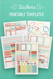 Tropical Stickers Template