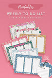 Weekly To Do List Printables