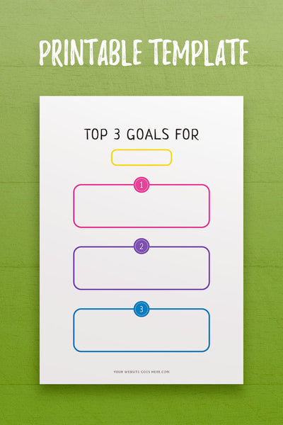 GS: Top 3 Goals Template