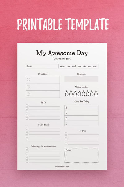 CSB: Awesome Day Template