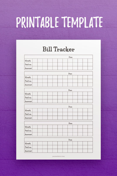 FP: Bill Tracker Template