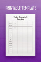 FP: Debt Snowball Tracker Template