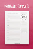 YY: Daily Planner Template