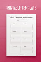 YY: Weekly Task Overview Template