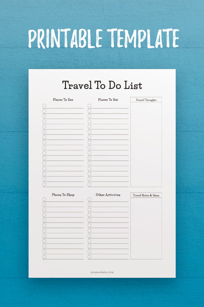 MOL: Travel To Do List Template