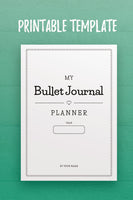MBJ: My Bullet Journal Cover Page Template