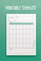 P1: Lovely Monthly Planner Template