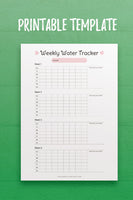 T1: Weekly Water Tracker Template