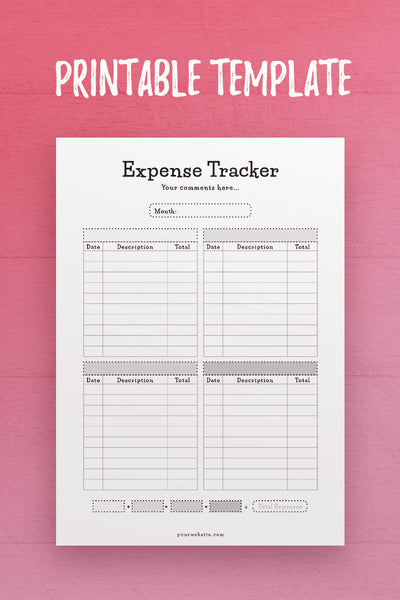CSB: Expense Tracker Template