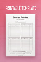 CSB: Income Tracker Template