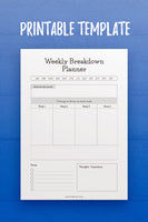 GP: Weekly Breakdown Planner Template
