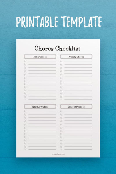 MOL: Chores Checklist Template