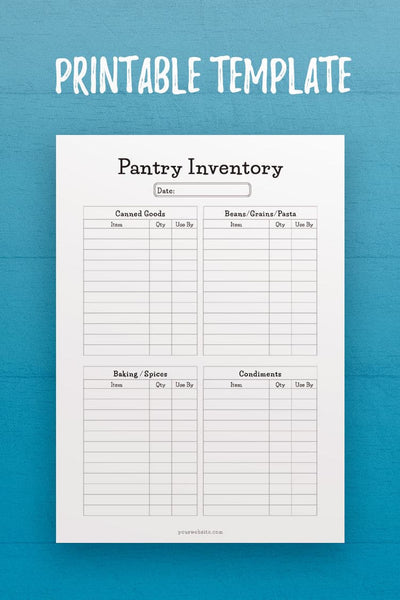 MOL: Pantry Inventory Template