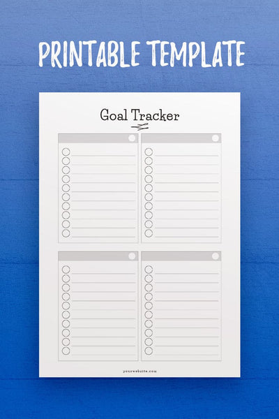 GP: Goal Tracker Template