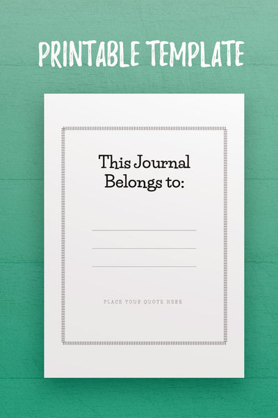 MBJ: This Journal Belongs to Template