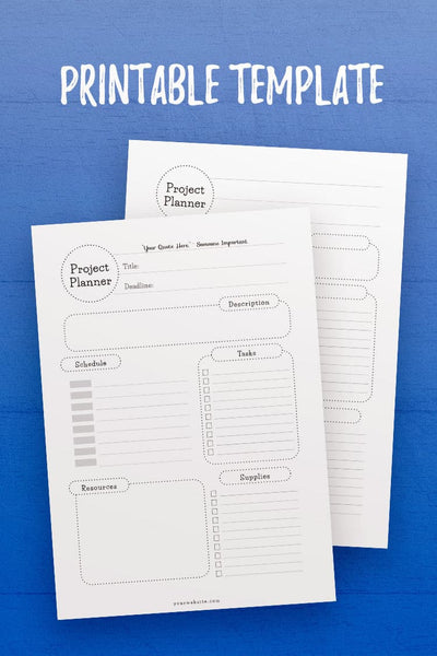 GP: Project Planner 3 Template