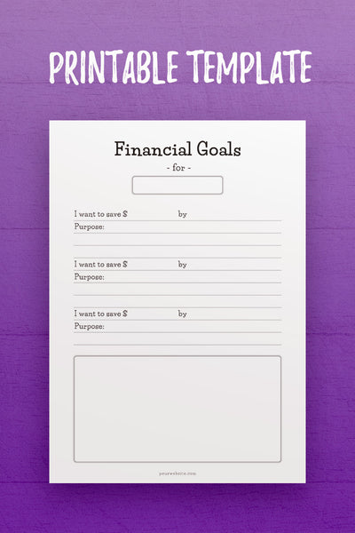 FP: Financial Goals 1 Template