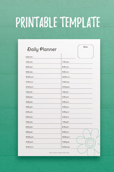 P1: Lovely Daily Planner 1 Template