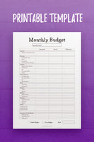 FP: Monthly Budget 1 Template