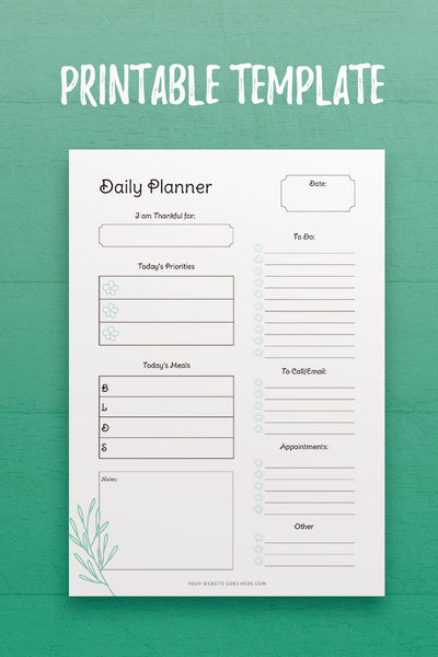 P1: Lovely Daily Planner 2 Template