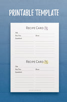 TL: Recipe Card Template