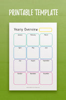 GS: Yearly Overview Template