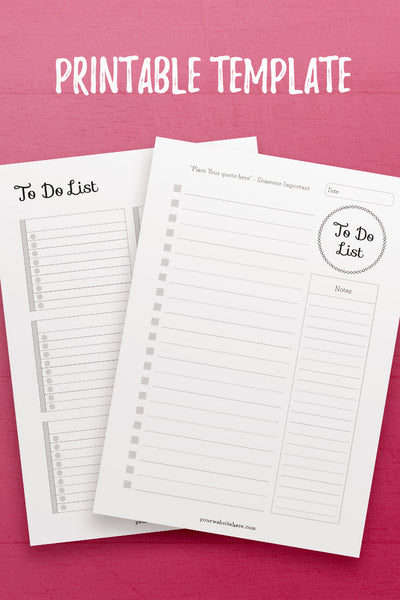 YY: To Do Lists Template