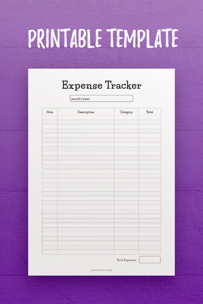 FP: Expense Tracker Template